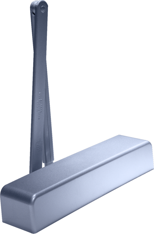 Dormakaba 8916AF89P689 Flat Form Tri-Pack Surface Closer, Plastic Cover, Aluminum Finish