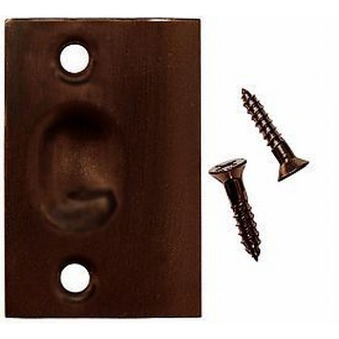 Ives 0953613 Steel Strike for 347 Ball Catch, Oil Rubbed Bronze Finish
