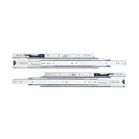 KV 6505B 24 Bulk-5 Sets, 24in 125lb Side Mount 1in Overtravel Ball Bearing File Drawer Slide, Zinc, Knape and Vogt