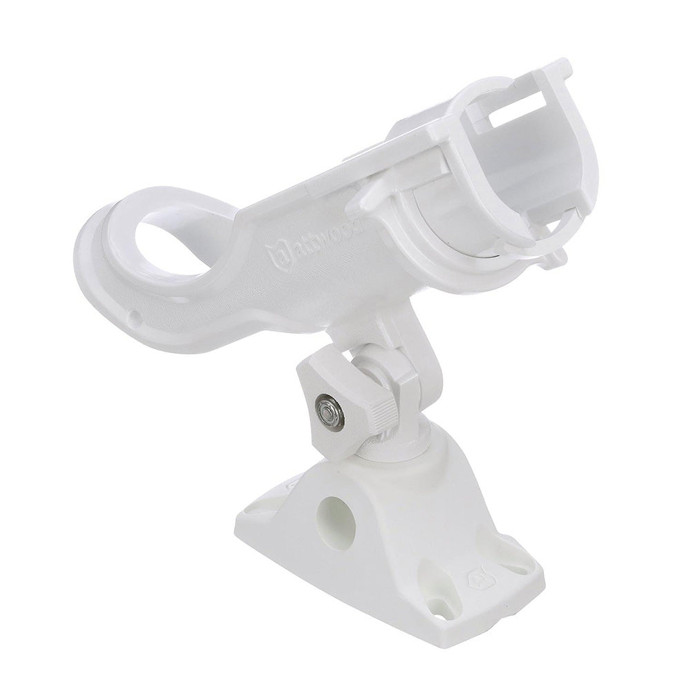 Attwood Heavy-Duty Adjustable Rod Holder w/Combo Mount – White [5009W4]