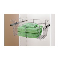 18″ x 16″ x 11″ Pull-Out Wire Closet Basket Chrome Rev-A-Shelf CB-181611CR-3