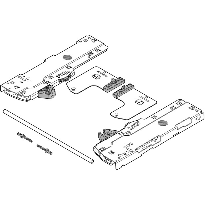 Blum T60L7570D MOVENTO TIP-ON BLUMOTION Set for 769R5337MD