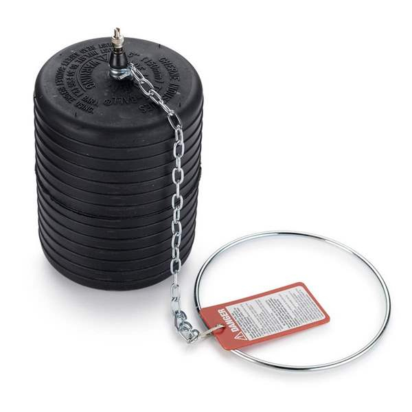 Petersen 130-006- 6″ Dia Inflatable Plumbers Test Style Pipe Plug