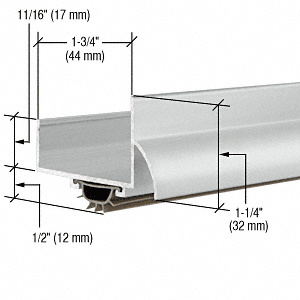 CRL 17VRA36 35-3/4″ Aluminum U-Shape Door Bottom Seal