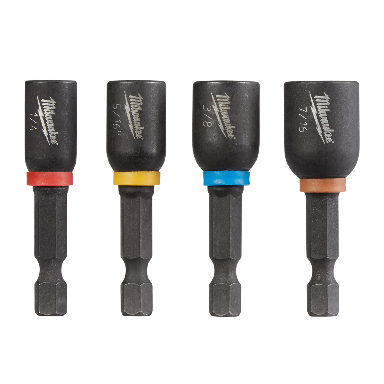 Shockwave 4-piece Magnetic Nut Driver Bit Set, 1-7/8 In. Length