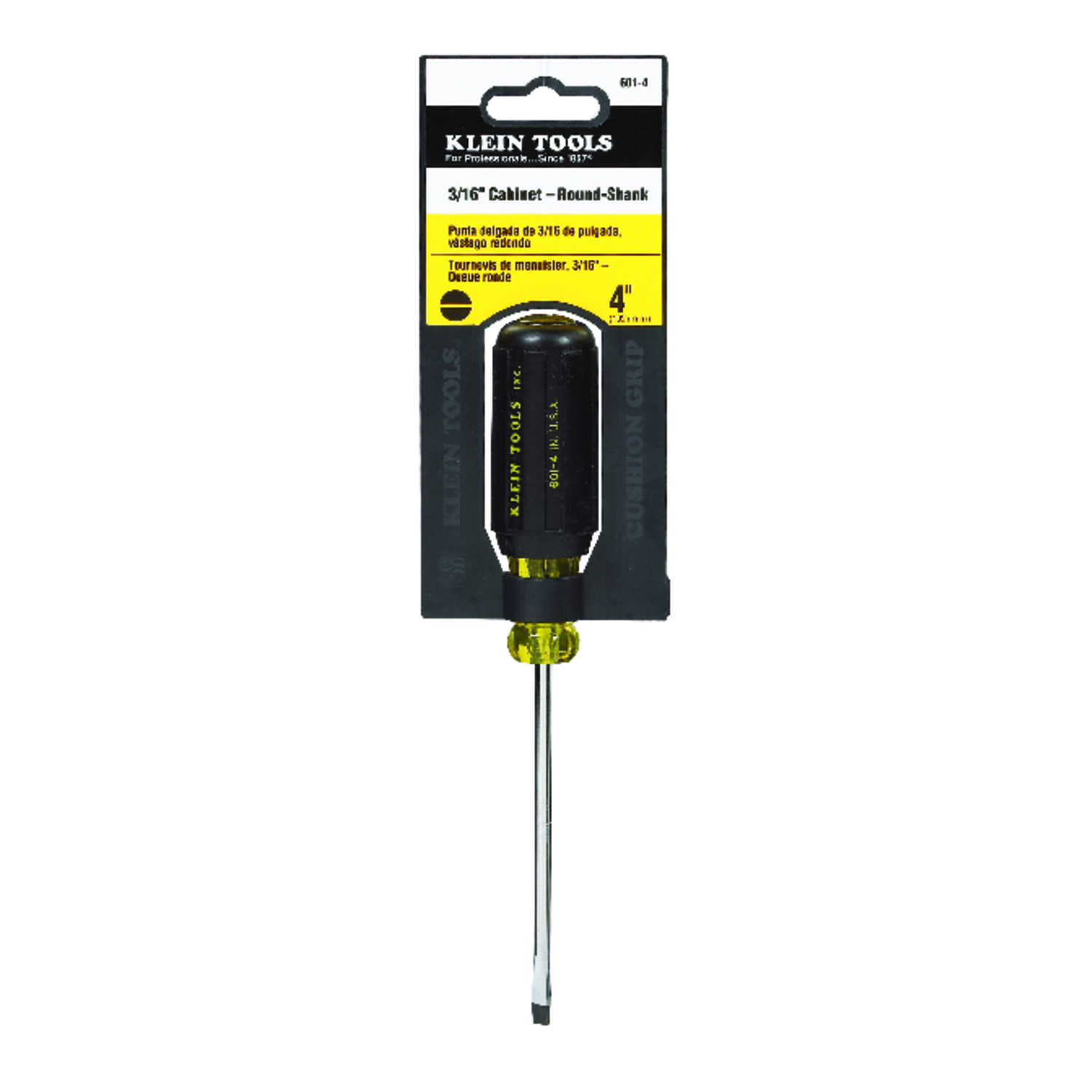 3/16 In. X 4 In. Cushion Grip Cabinet-tip Screwdriver