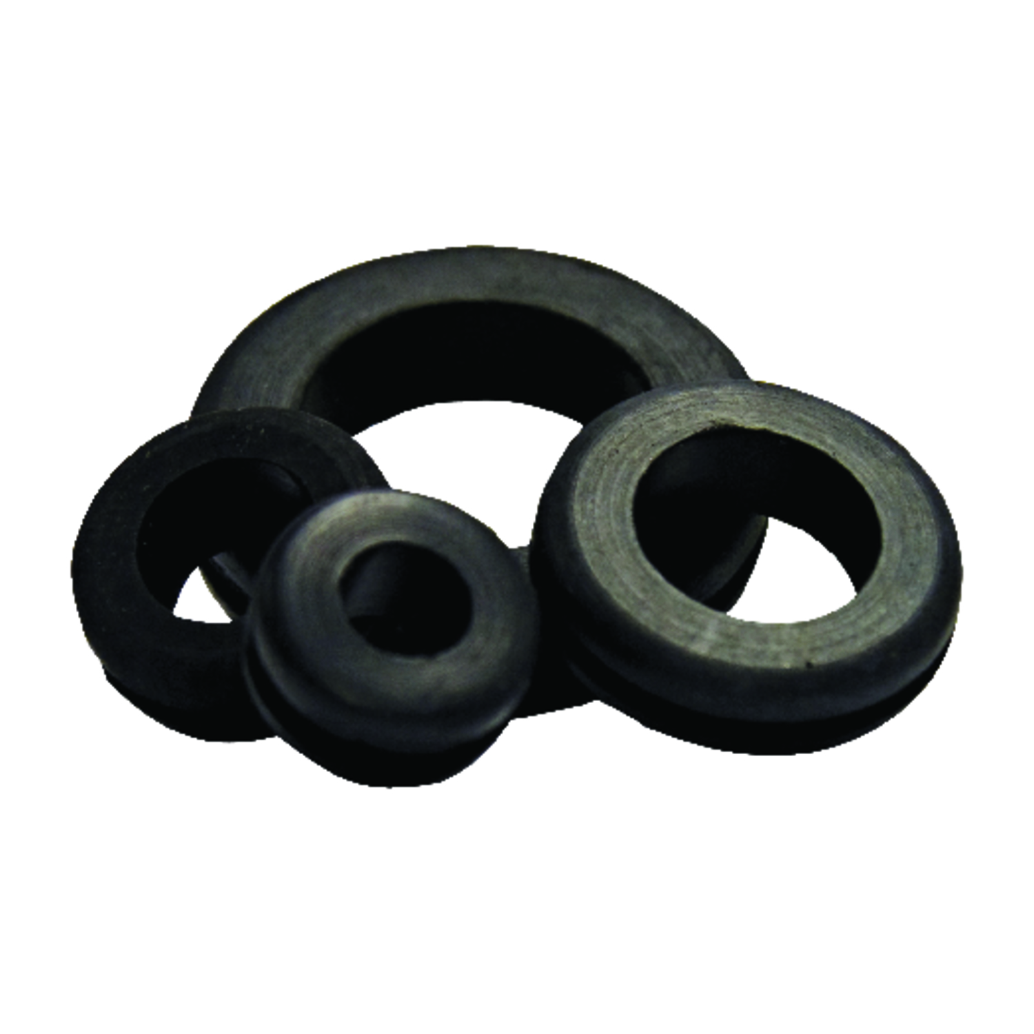 Flexible Black Vinyl Hole Grommet, 3/4 In. I.D., 3-Pk.