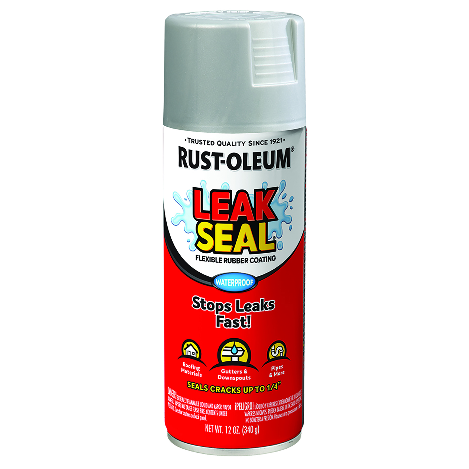 Leakseal 12 Oz. Flexible Rubber Coating, Aluminum Sealant