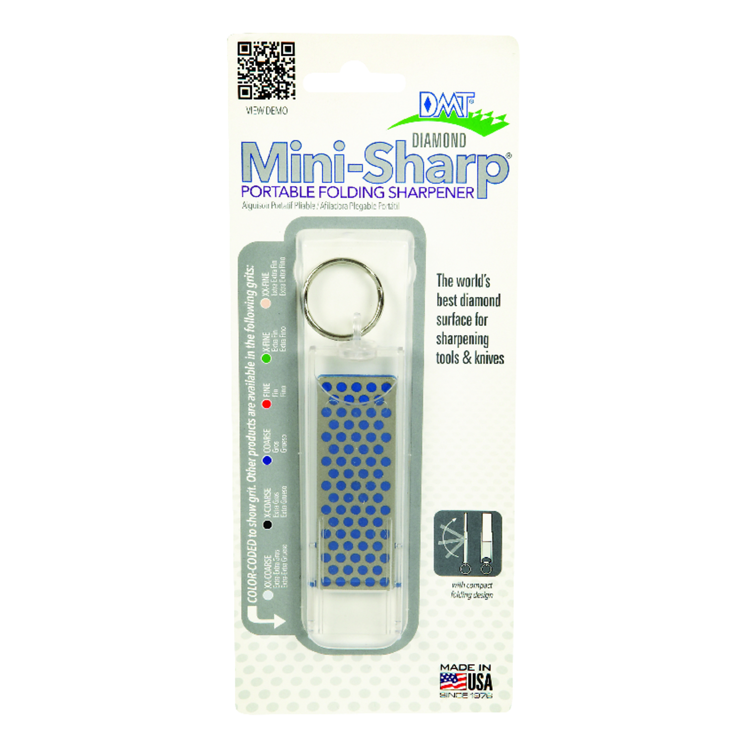 Dmt Mini-sharp Coarse Diamond Sharpener 5-1/2 In. With Folding Handle