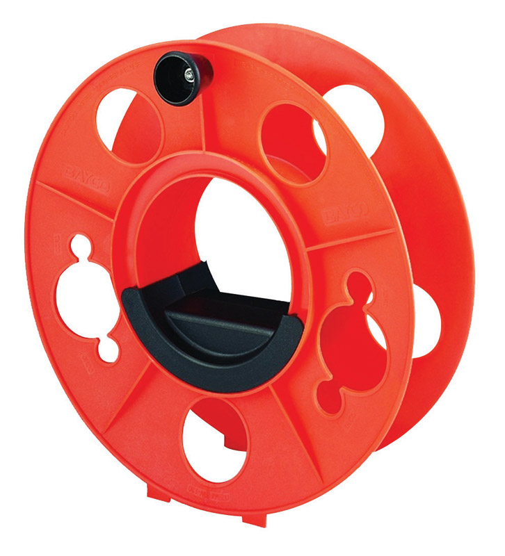 150 Ft. 16/3 Cord Capacity Plastic Cord Reel – Heavy Duty Orange