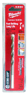 Secure-Grip Hammer Drill Bit, 3/16 x 2 x 4-In.