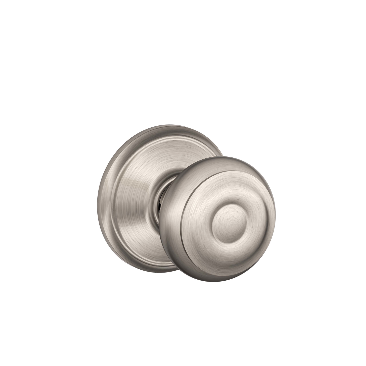 Georgian Satin Nickel Passage Lockset F10vgeo619 For Hall & Closet Doors