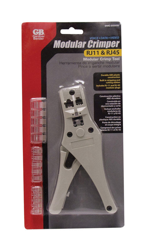 Gmc-2000d 11.75 In. Modular Plug Crimping Tool For Rj45/rj11