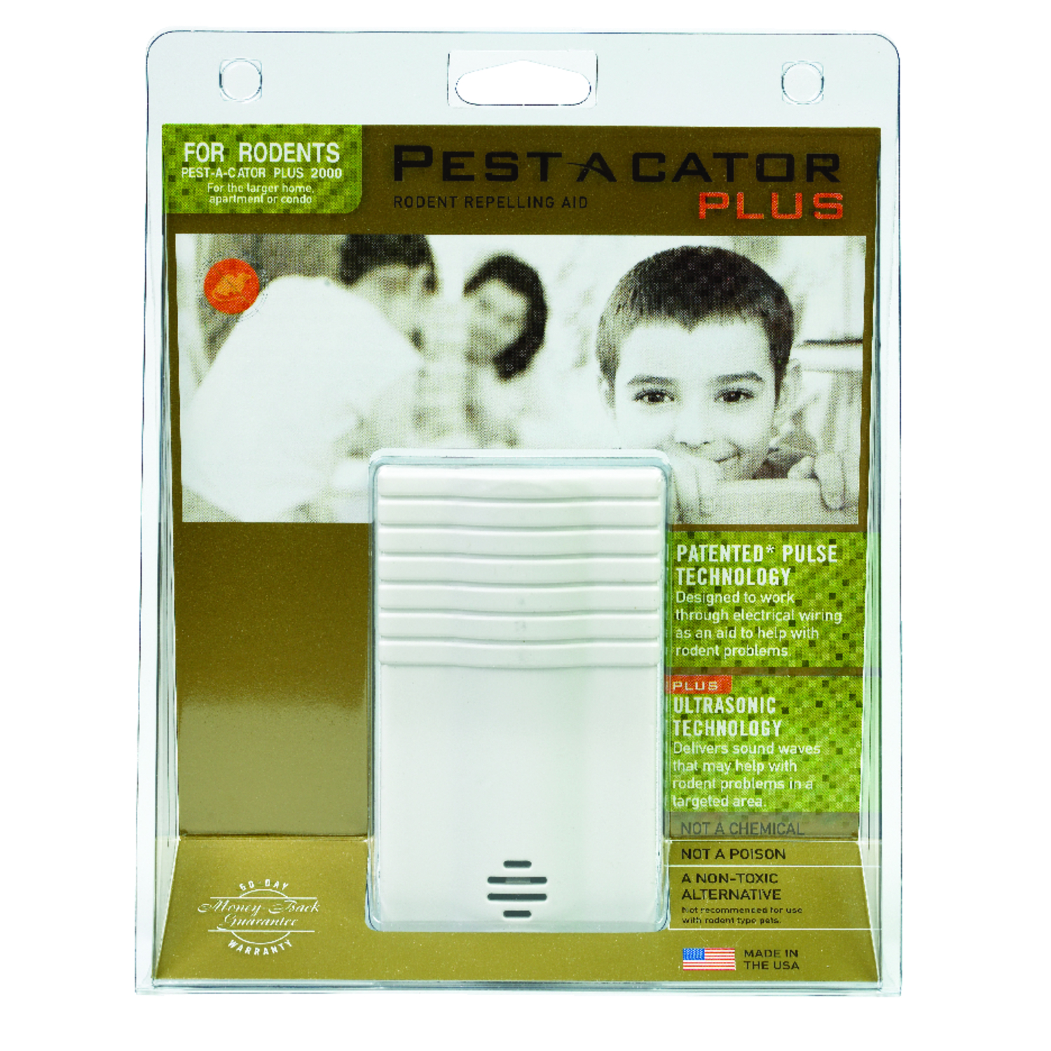 Plus 2000 Electronic Rodent Repeller, 2,000 Sq. Ft. Coverage