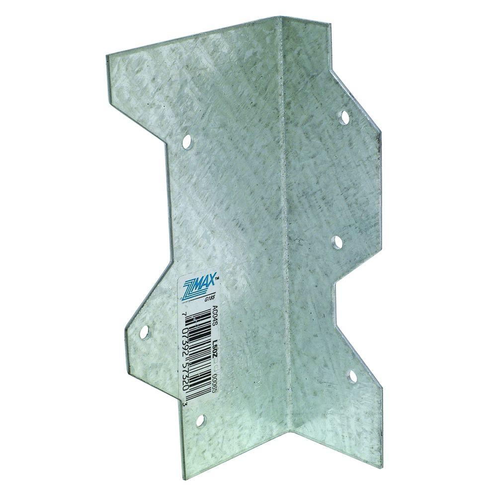 L50z 5 In. Galvanized Steel 16 Gauge Reinforcing L-angle