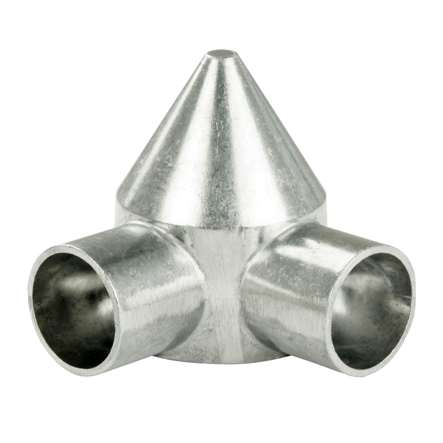 Chain Link Bullet Cap, Two Way, Aluminum, 2-3/8 In.