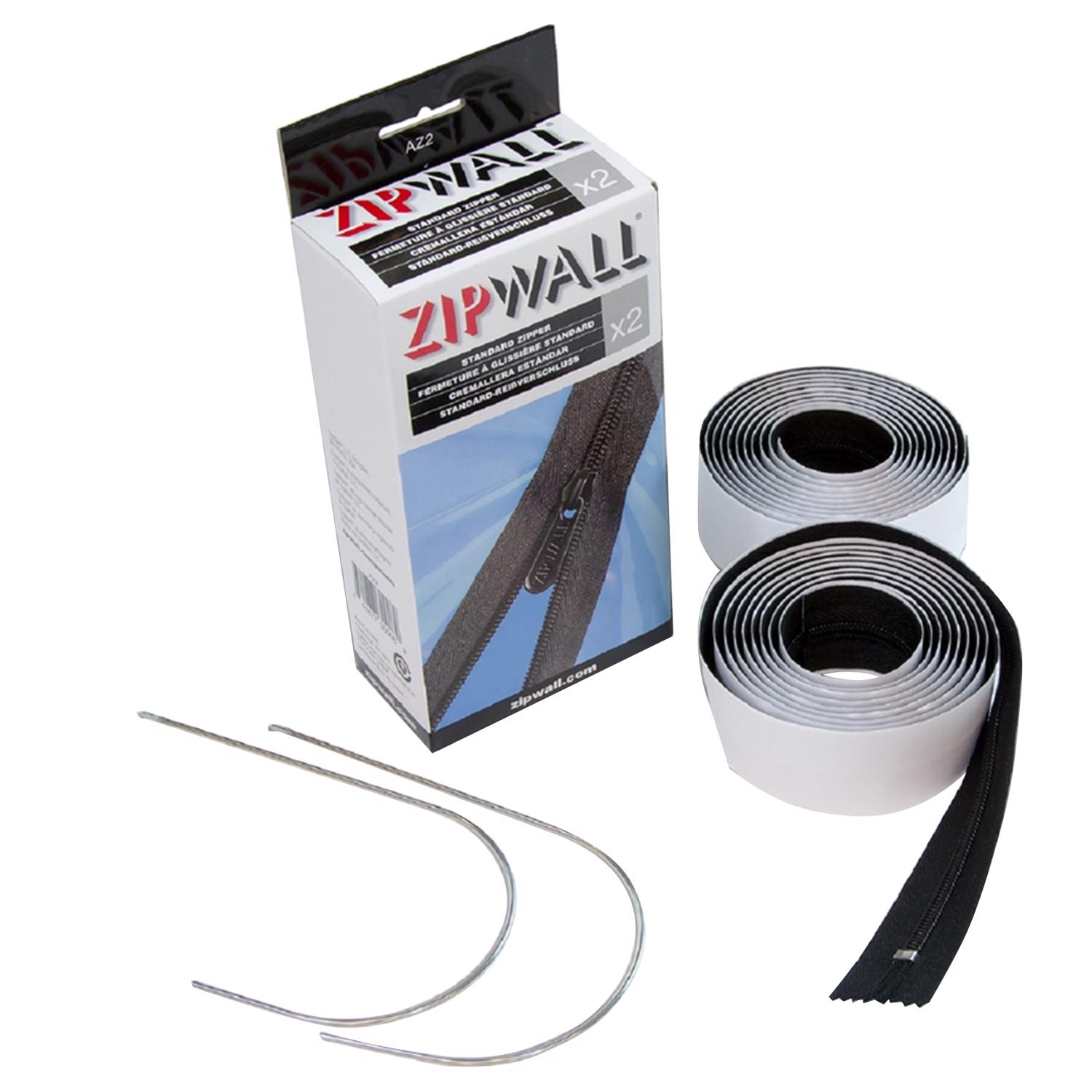 Zipwall Light Duty Self-Adhesive Pad 7 ft. x 3 in. W x 7 ft. L Polyethylene Black