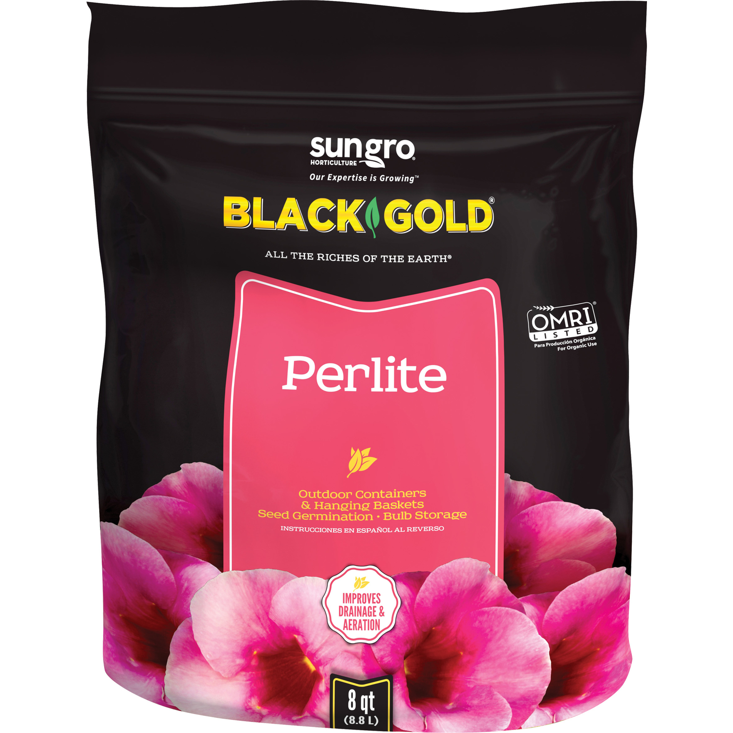 Organic Perlite 8 Qt. Lightweight Expanded Volcanic Rock For Soil Aeration