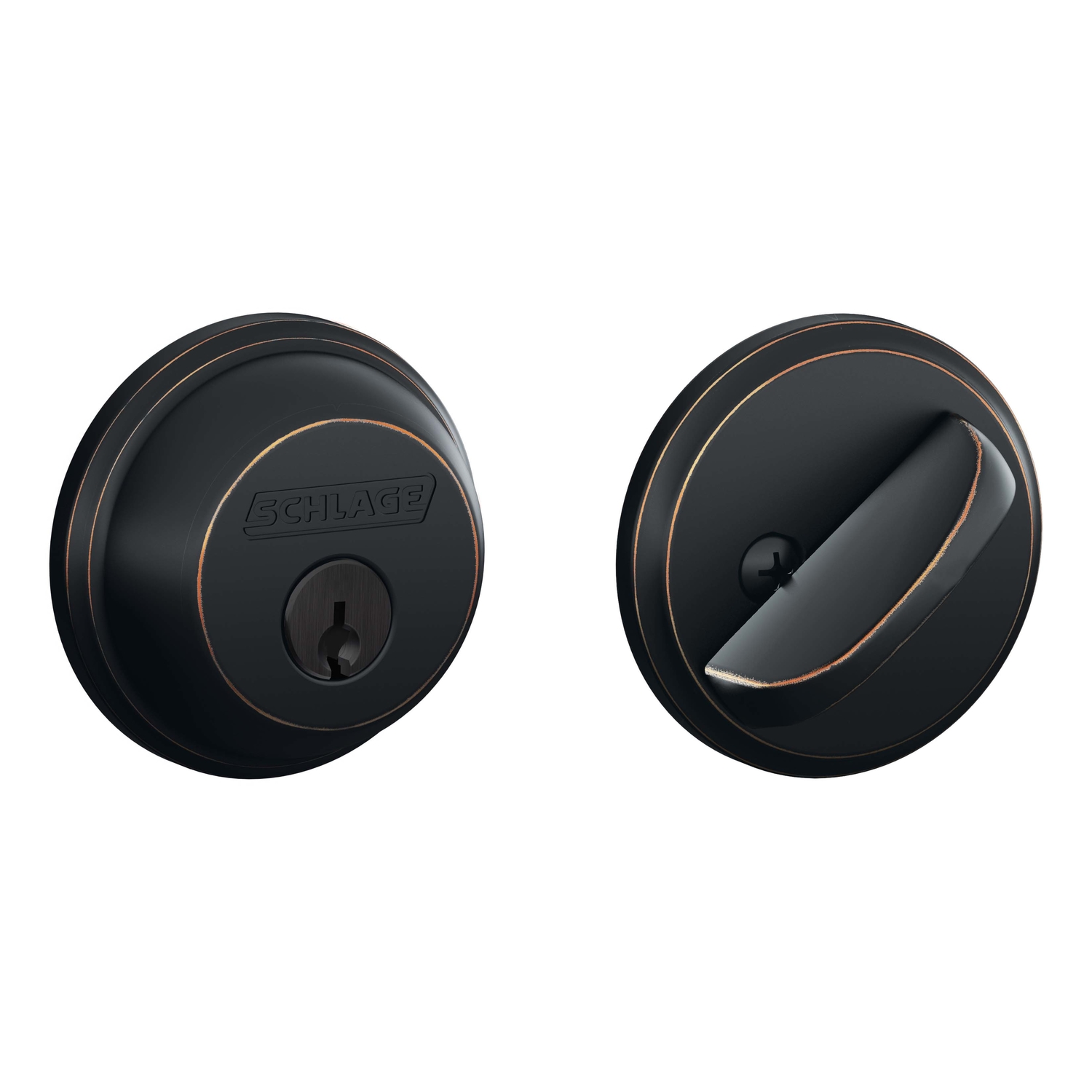 Aged Bronze Maximum Security Single Cylinder Deadbolt B60n716