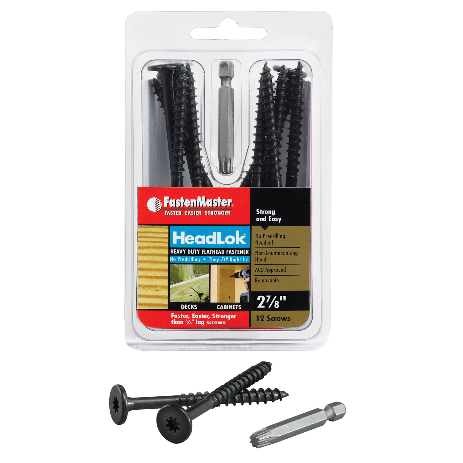 Headlok Screws, 2-7/8 In., 12-Pk.