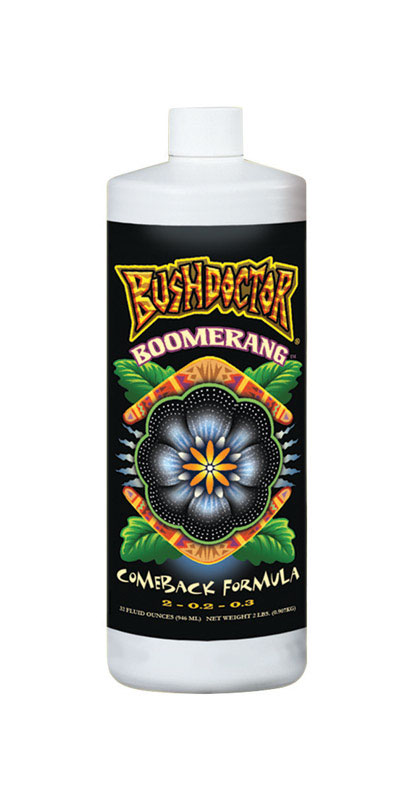 Bushdoctor Boomerang Liquid Fertilizer, 1 Quart, Npk 2-0.2-0.3