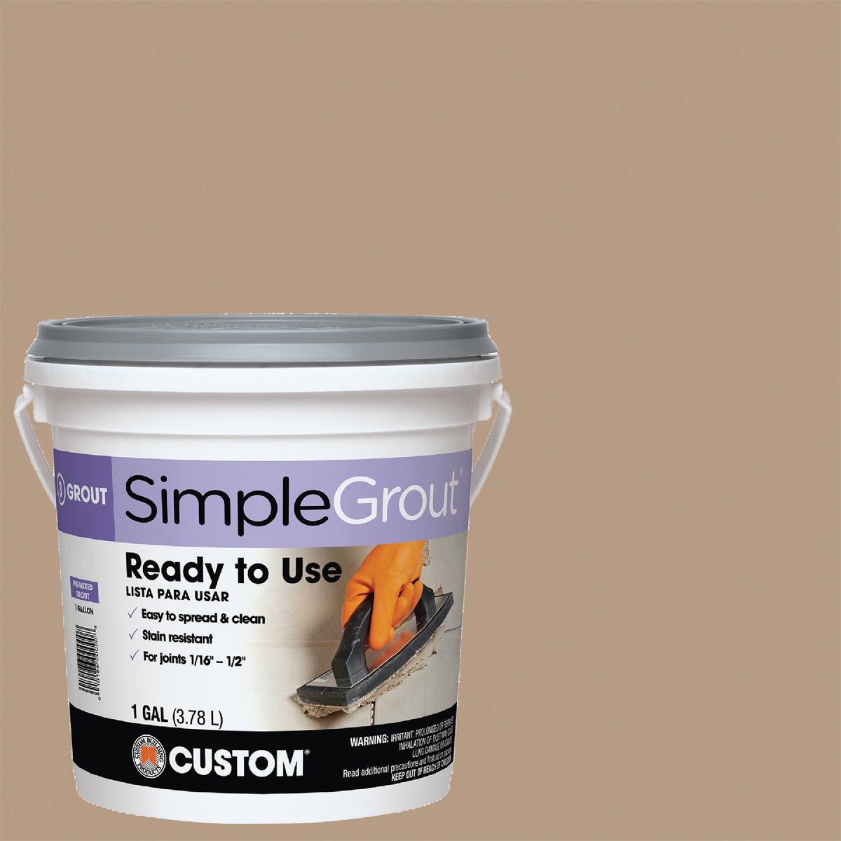 Simplegrout Gallon Haystack Pre-mixed Tile Grout