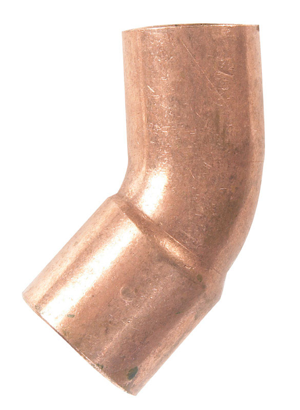 Copper Pipe Elbow, 45 Degrees, 3/4 In. FTGxC