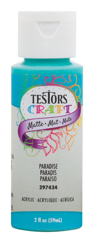 2 Oz. Acrylic Matte Craft Paint In Paradise Color