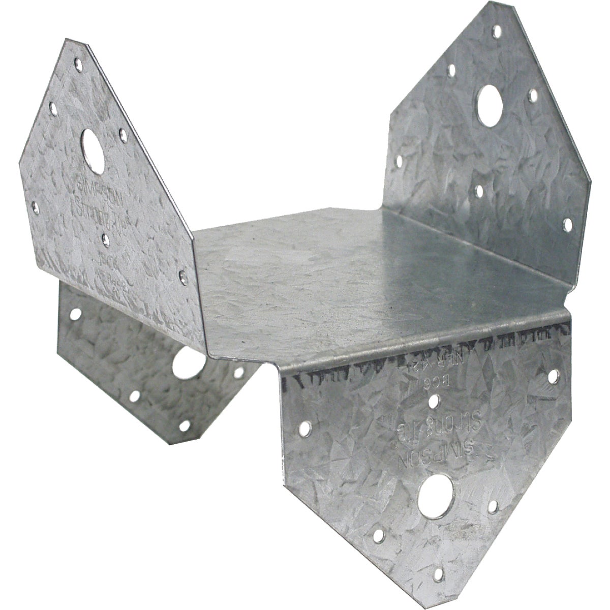 6 In. X 6 In. 18 Gauge Galvanized Bc Post Cap & Base