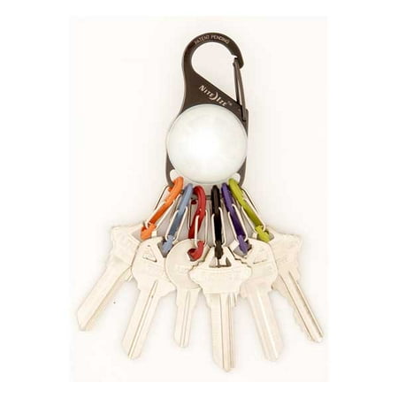 Keylit Krl-03-02 White Led Keychain Light With Carabiner Clip