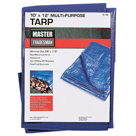 10 X 12-ft. Blue Polyethylene Storage Tarp Cover – Durable & Versatile