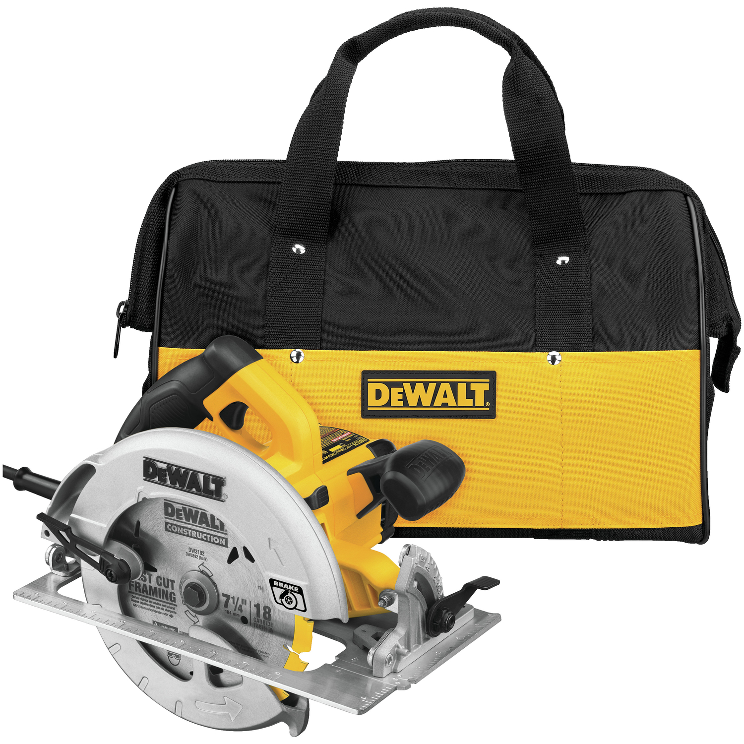 7-1/4 In. 15-amp Lightweight Circular Saw With Electric Brake And Accessories