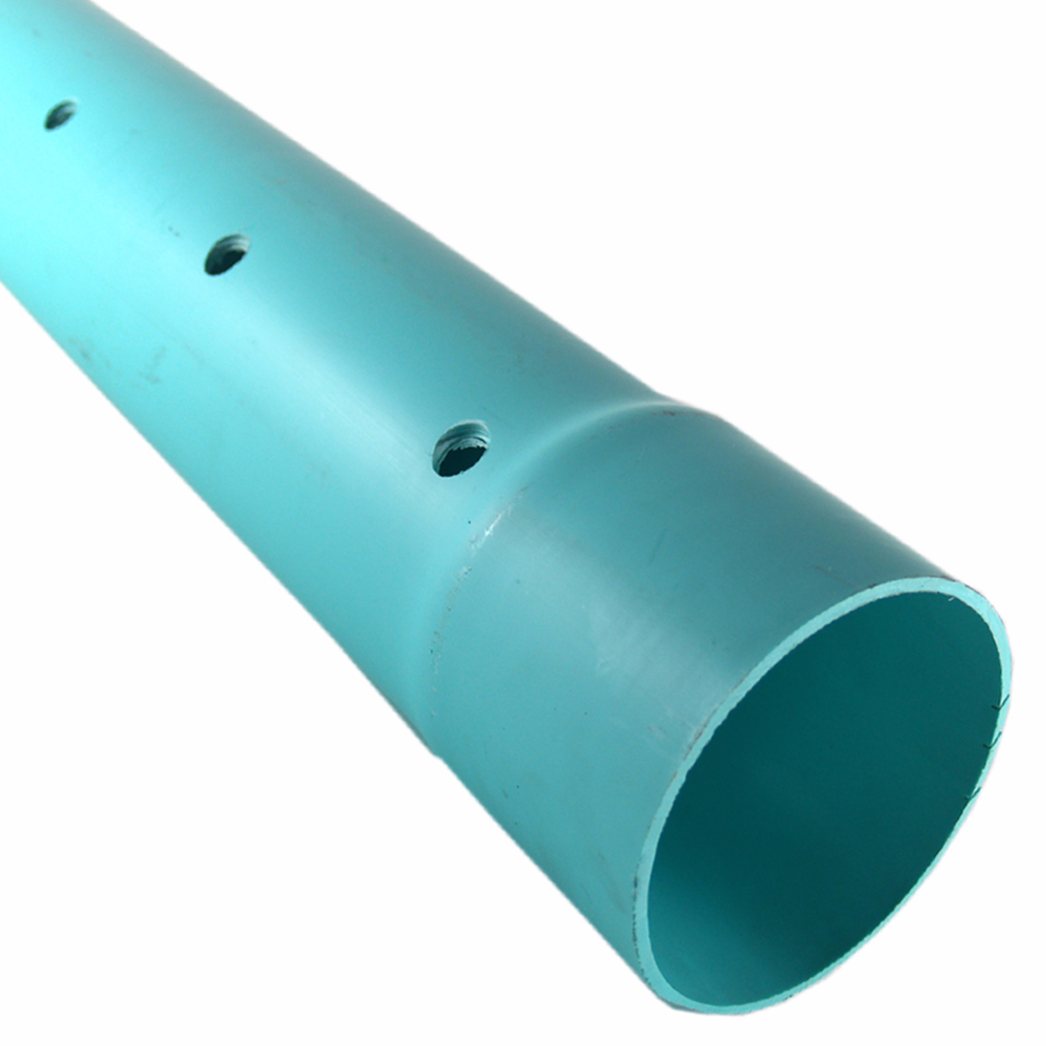 4 In. X 10 Ft. Perforated Sdr 35 Pvc Drain & Sewer Pipe, Belled End