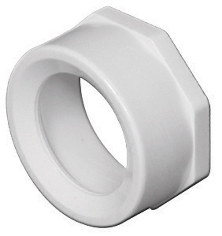 Schedule 40 DWV Reducing Pipe Bushing, PVC, 4 x 2 In.