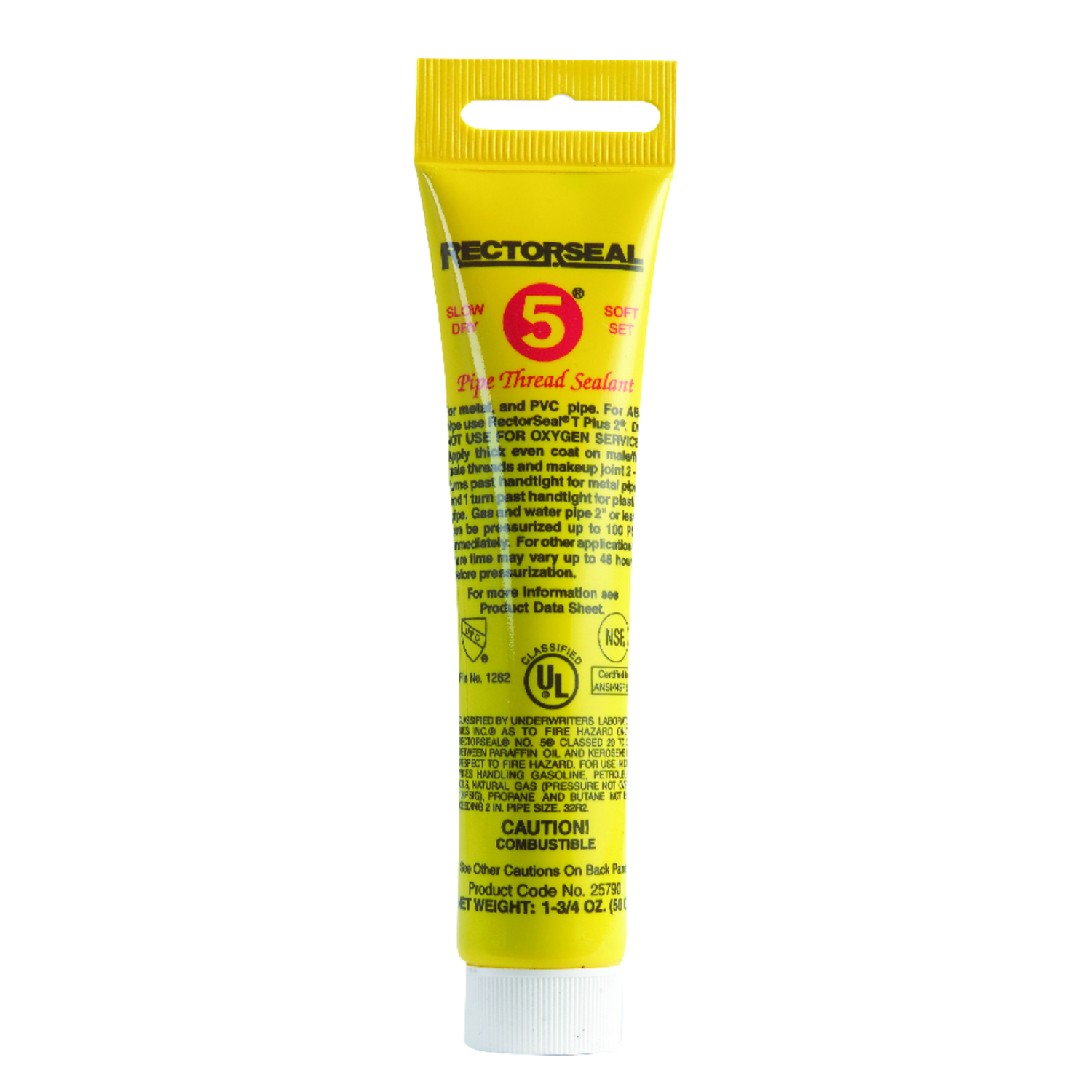 No. 5 Yellow Pipe Thread Sealant 1.75 Oz – Soft Set, Slow Drying
