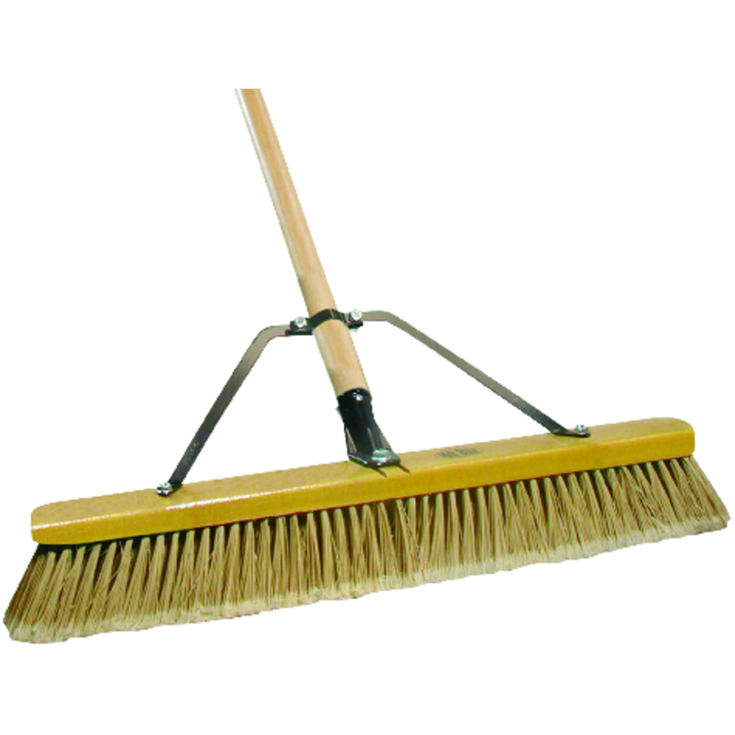 Job Site 24 In. Smooth Surface Push Broom With Hardwood Handle