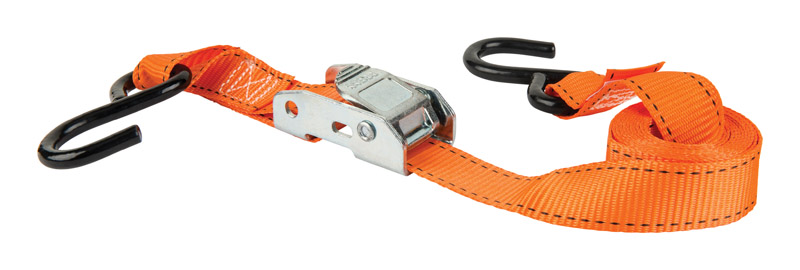 Cam Buckle Tie Down, 6 Ft., 4-Pk.