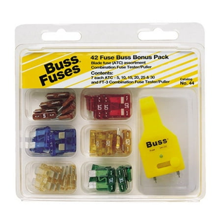 43-piece Atc Fuse Assortment With Combination Fuse Tester/puller – Model No-44