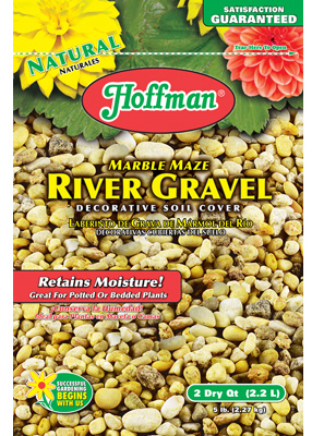 River Gravel, 2-quart Decorative Soil Cover For Indoor And Outdoor Use