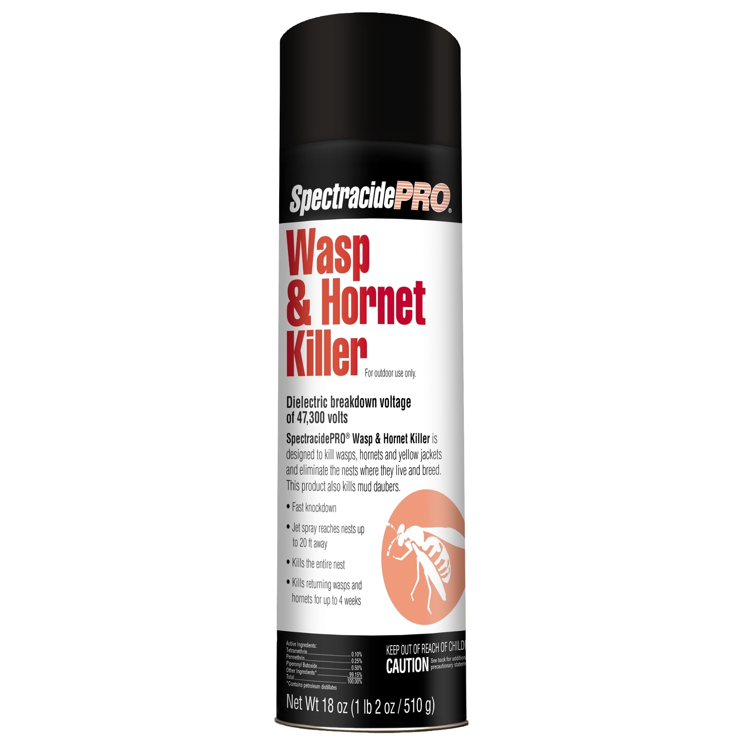 18 Oz. Aerosol Spray Wasp & Hornet Killer – Fast Knockdown & Long-lasting