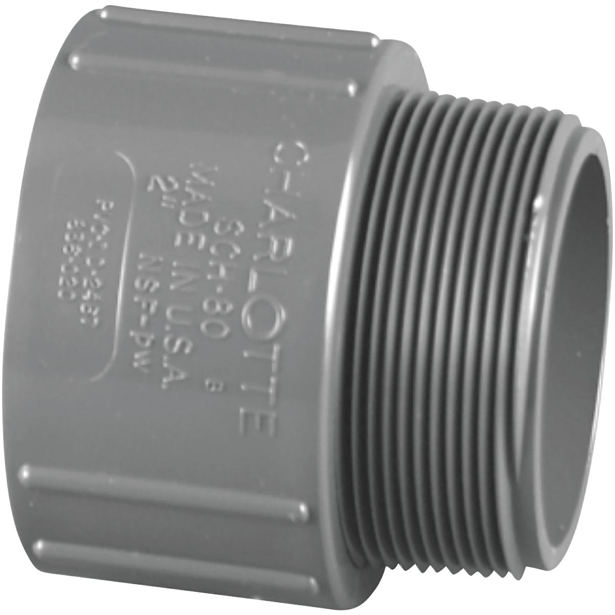 Schedule 80 PVC Adapter, Slip x MPT, 1-1/4 In.