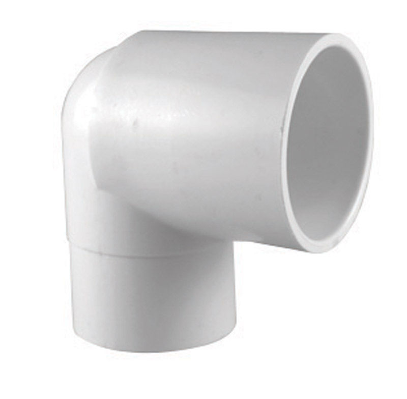Schedule 40 PVC 90-Degree Street Elbow, Spigot x Slip, White, 1 In.