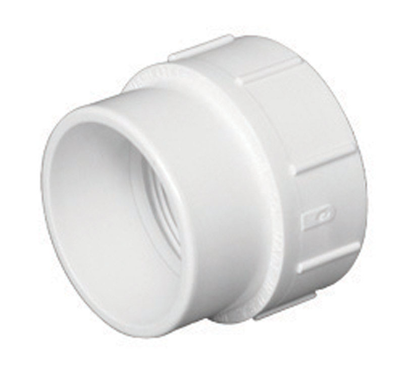 Schedule 40 DWV PVC Cleanout Body, Spigot x FIP, 1-1/2 In.