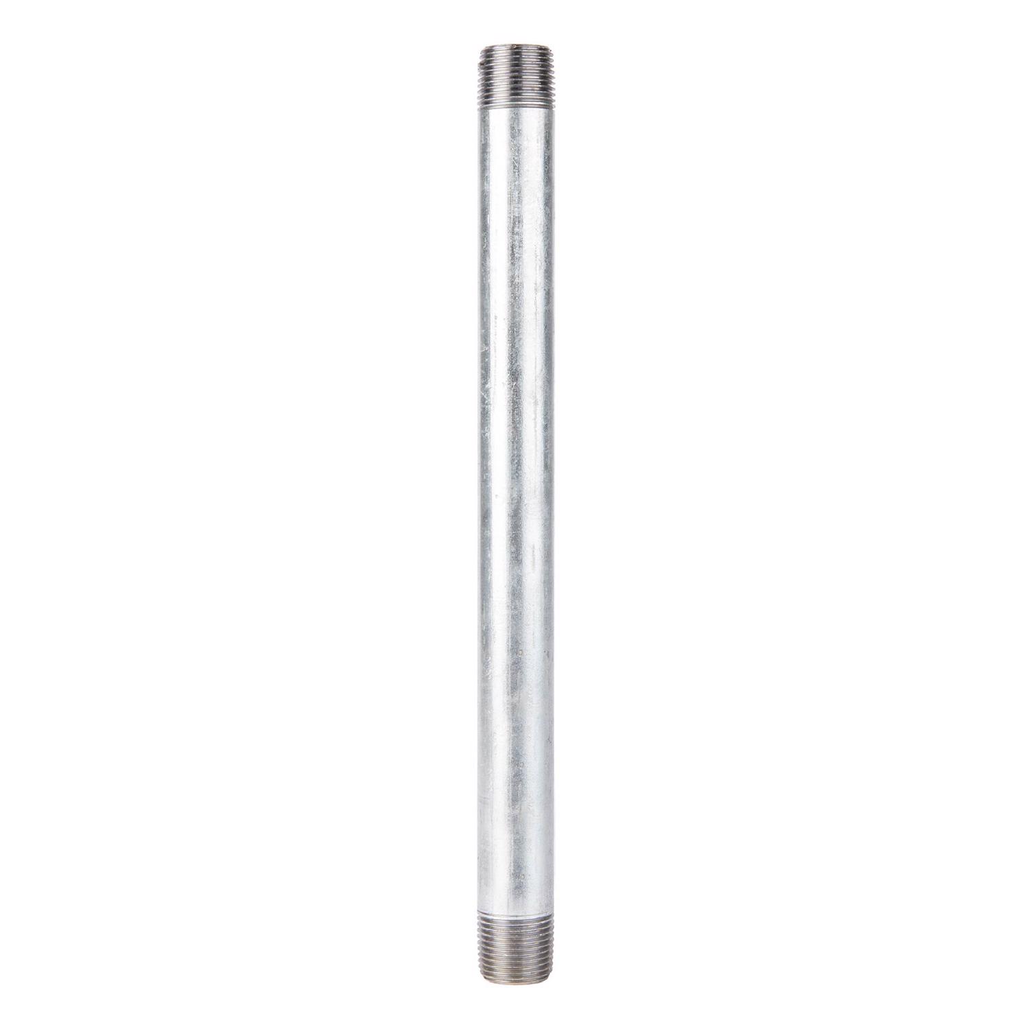 1/2 In. Mip X 1/2 In. D Mip Galvanized Steel 10 In. Nipple