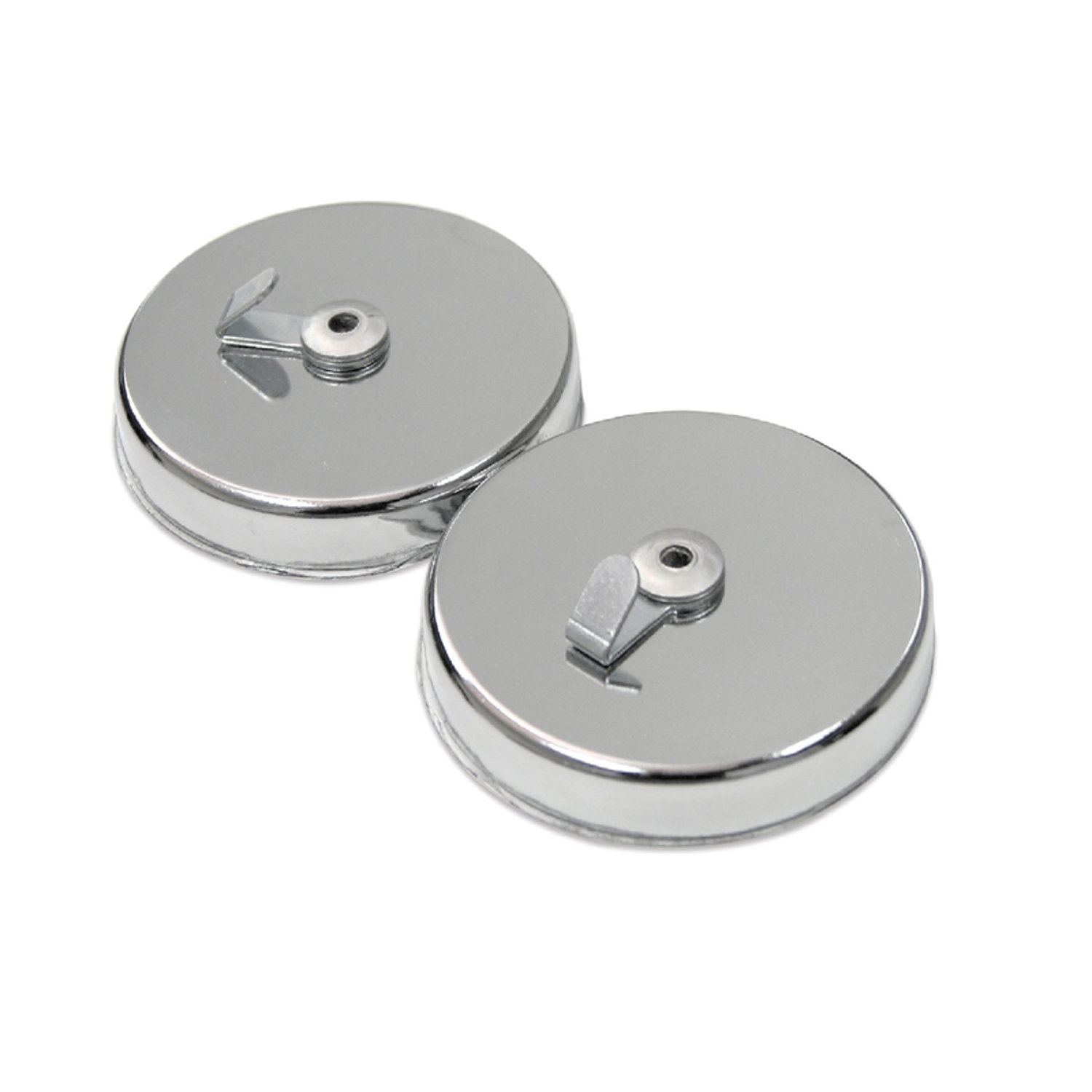 2-5/8 In. L X 2.63 In. W Silver Magnetic Hooks 35 Lb. Pull 2 Pc