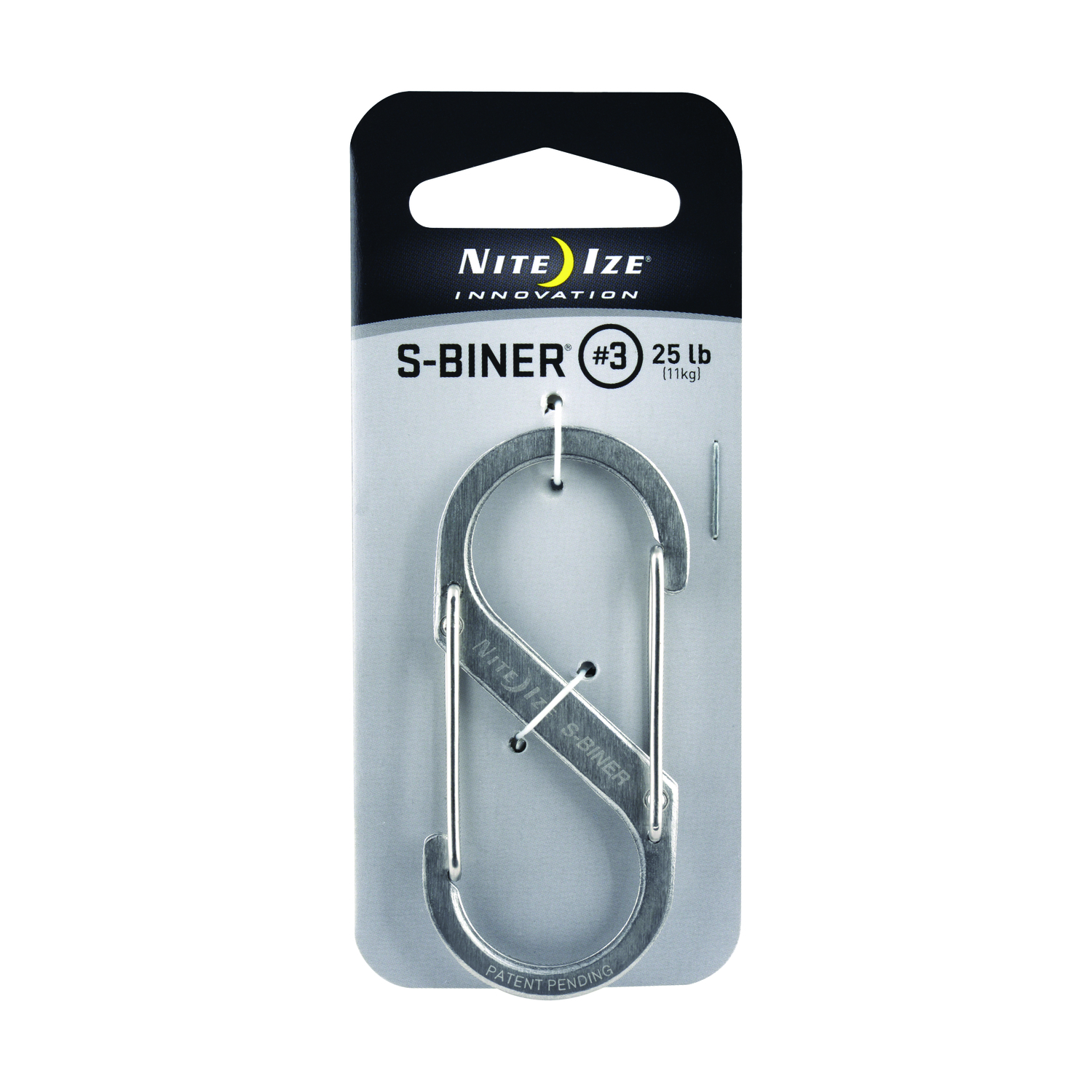 S-biner Size 3 Stainless Steel Carabiner Key Holder – 25 Lb. Capacity