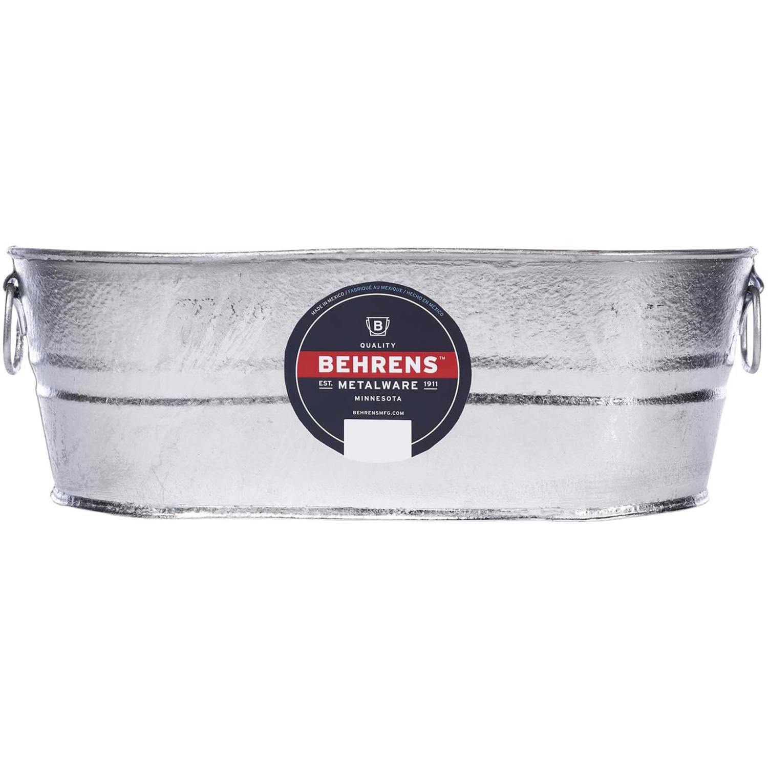 4 Gallon Oval Hot-dipped Steel Utility Tub – Model 00-ov