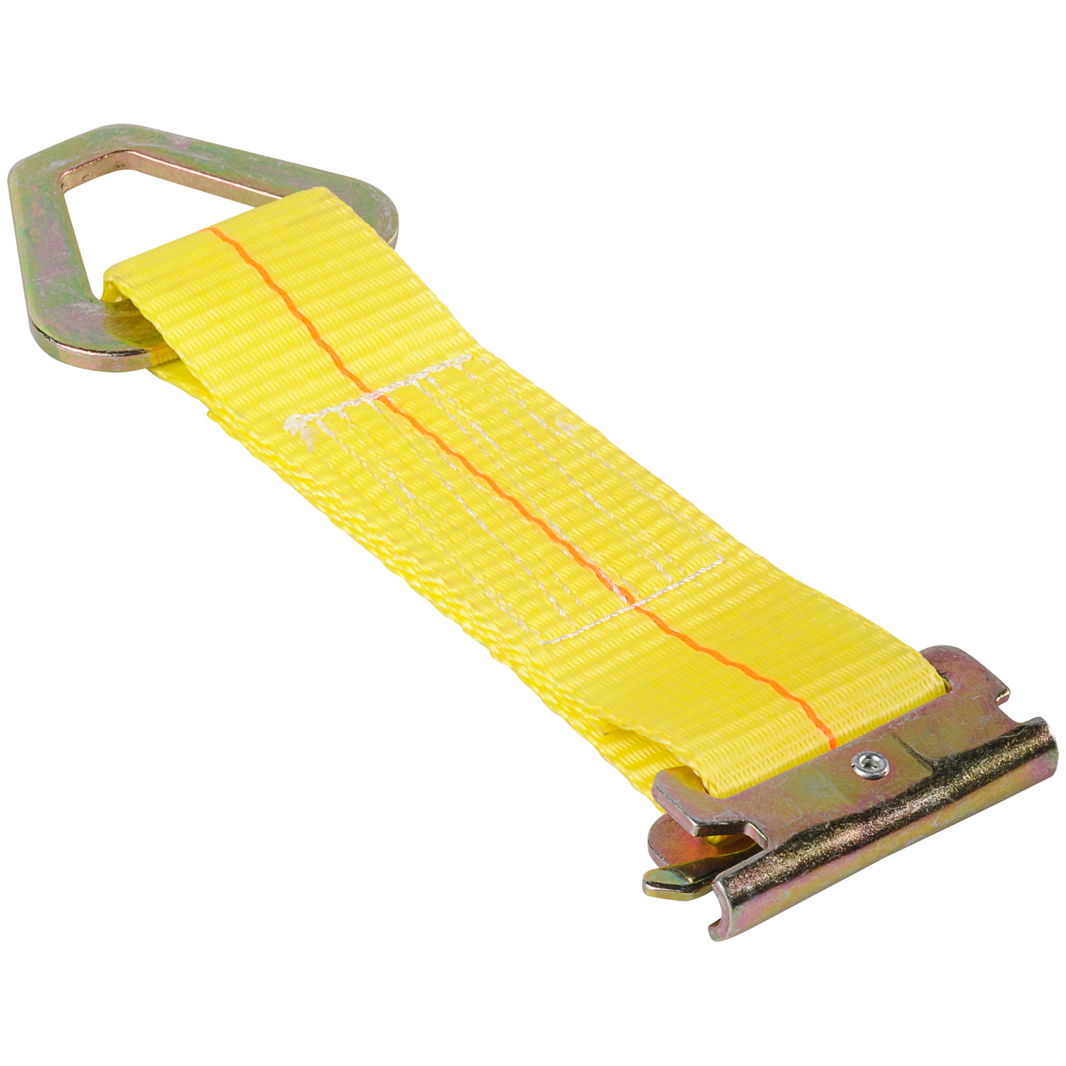 E-Track Tie Off Strap With Stamped D-Ring, 7 In.
