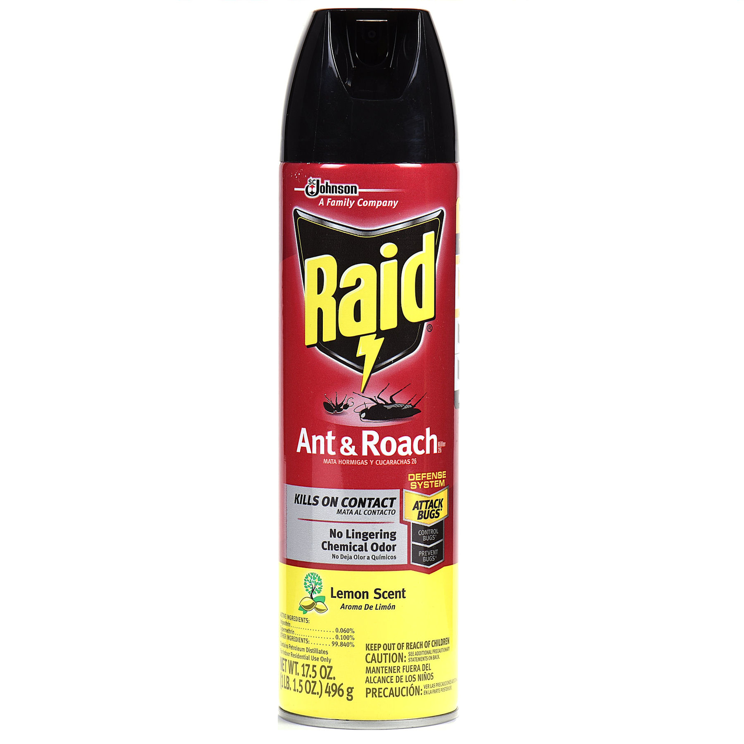 17.5 Oz. Lemon Scent Ant & Roach Killer Aerosol Spray