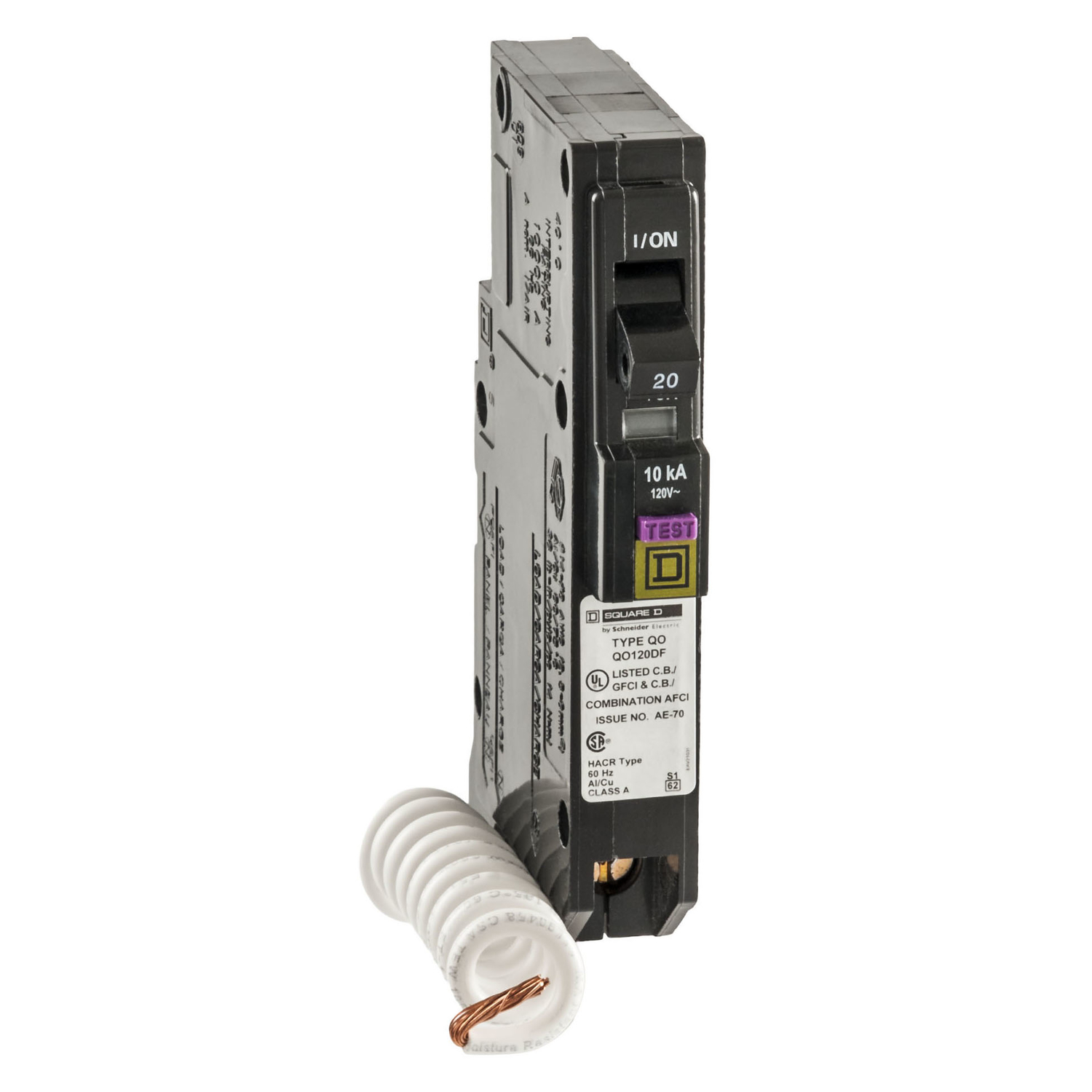Qo 20 Amp Single-pole Dual Function Circuit Breaker – Model Qo120dfc